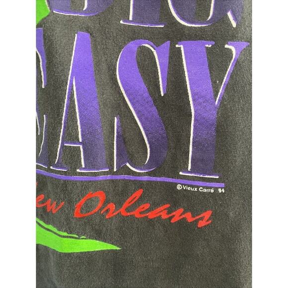 Vintage 1994 Platinum Ts New Orleans The Big Easy Alligator Gray Tank Medium USA - Picture 2 of 7